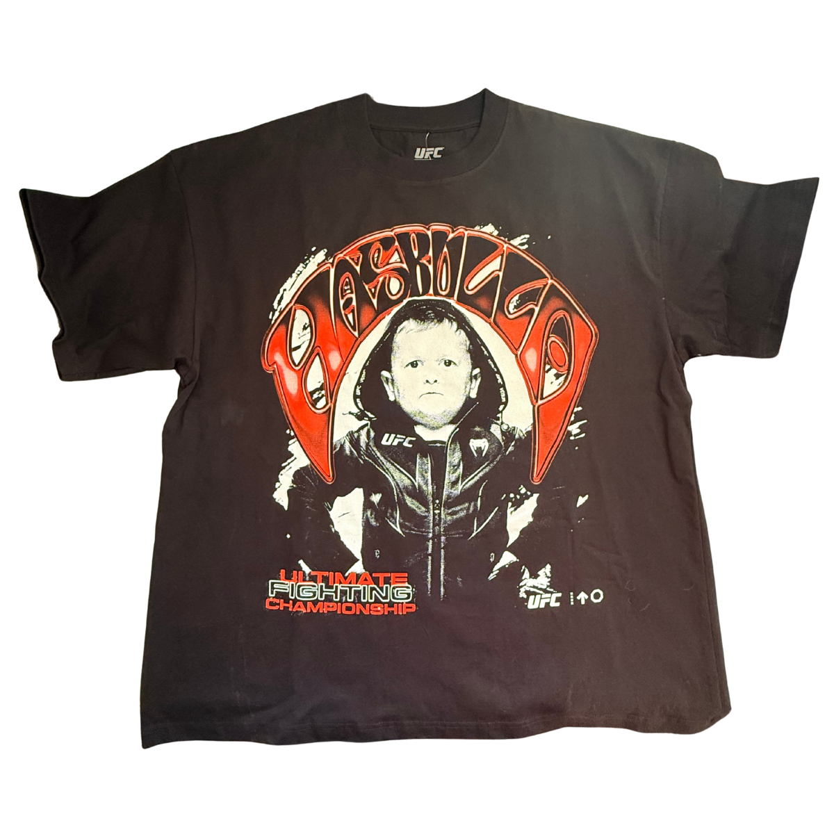 Hasbulla Red Arc Tee – Oversize Heavyweight