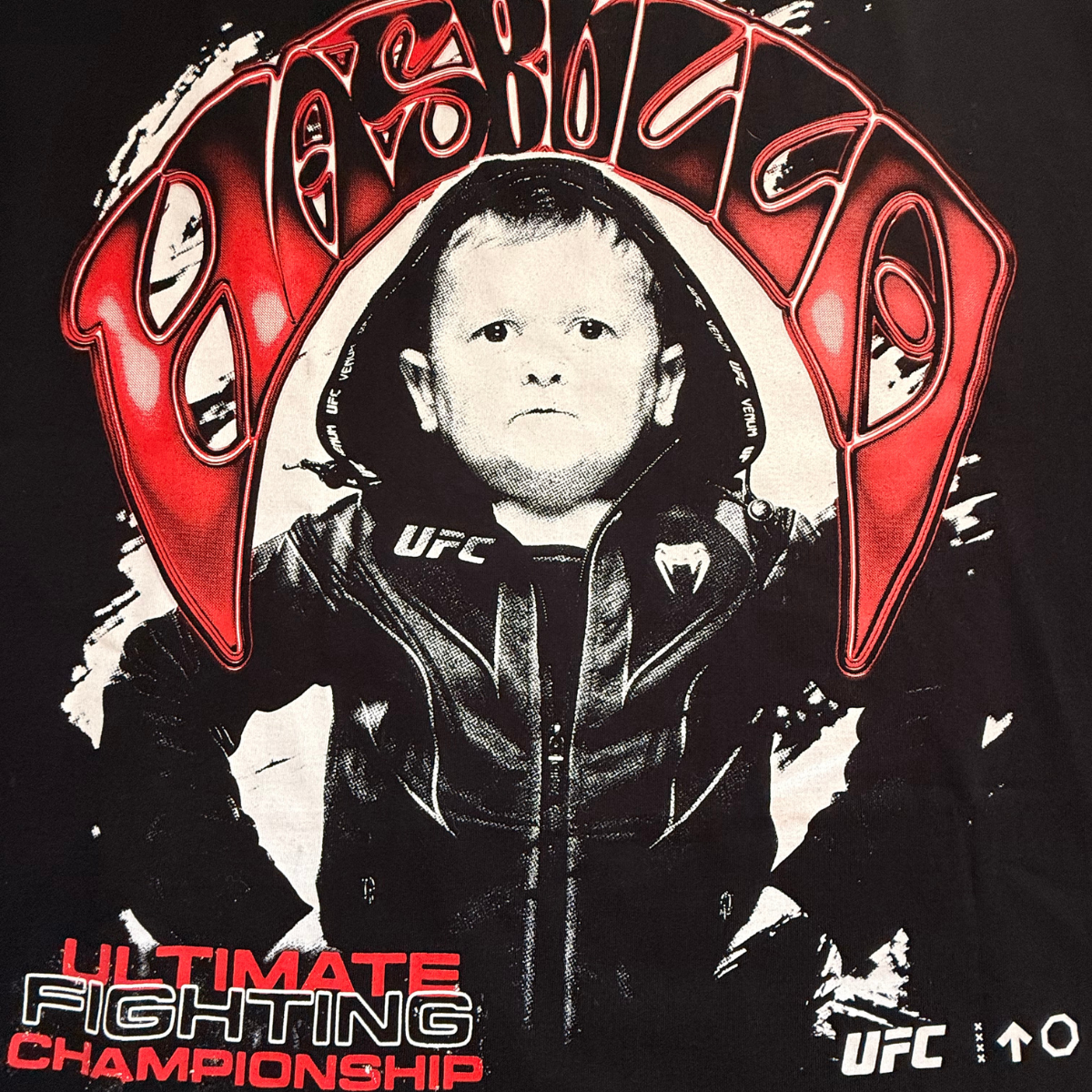 Hasbulla Red Arc Tee – Oversize Heavyweight