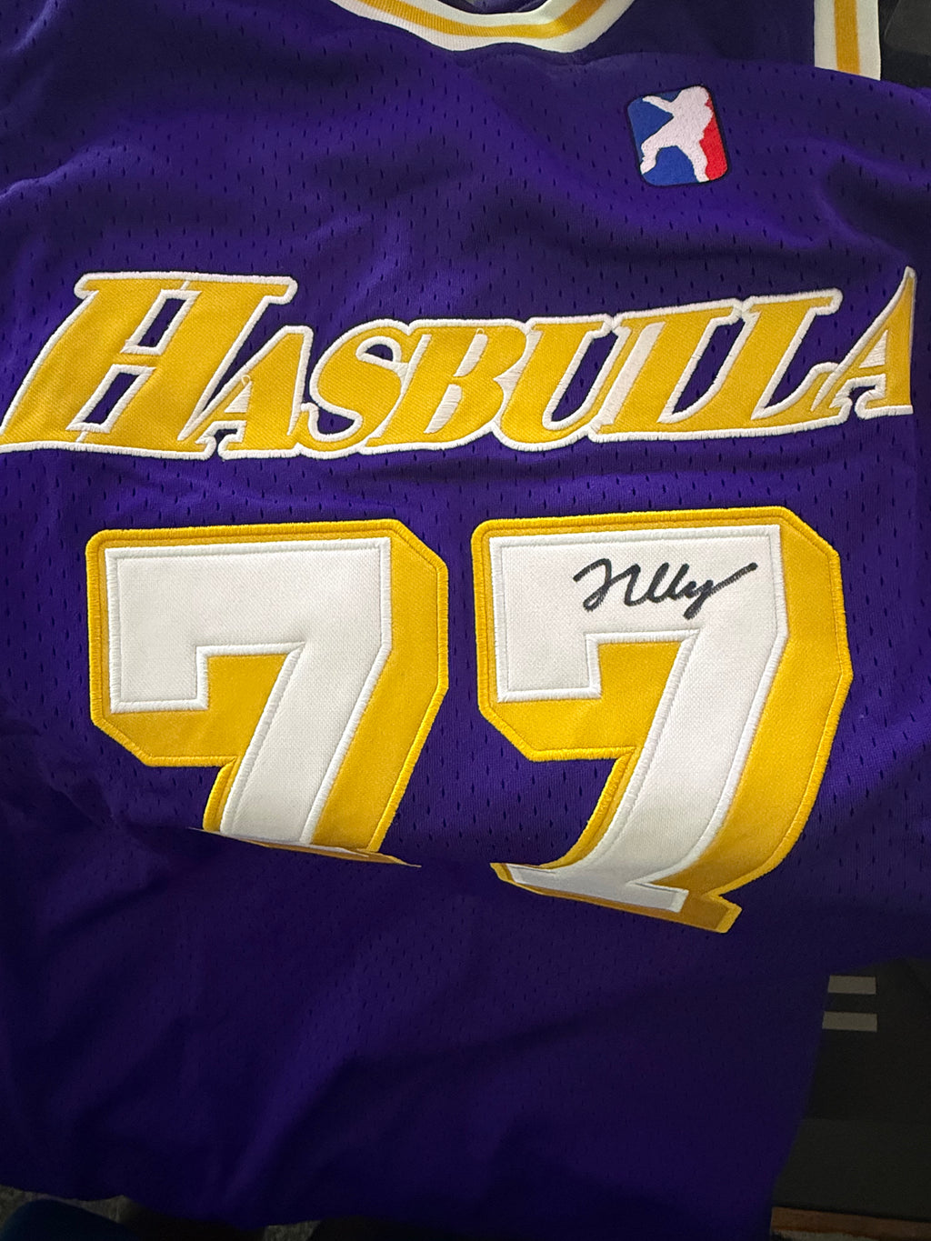Hasbulla Autographed “77” LALA Land Jersey