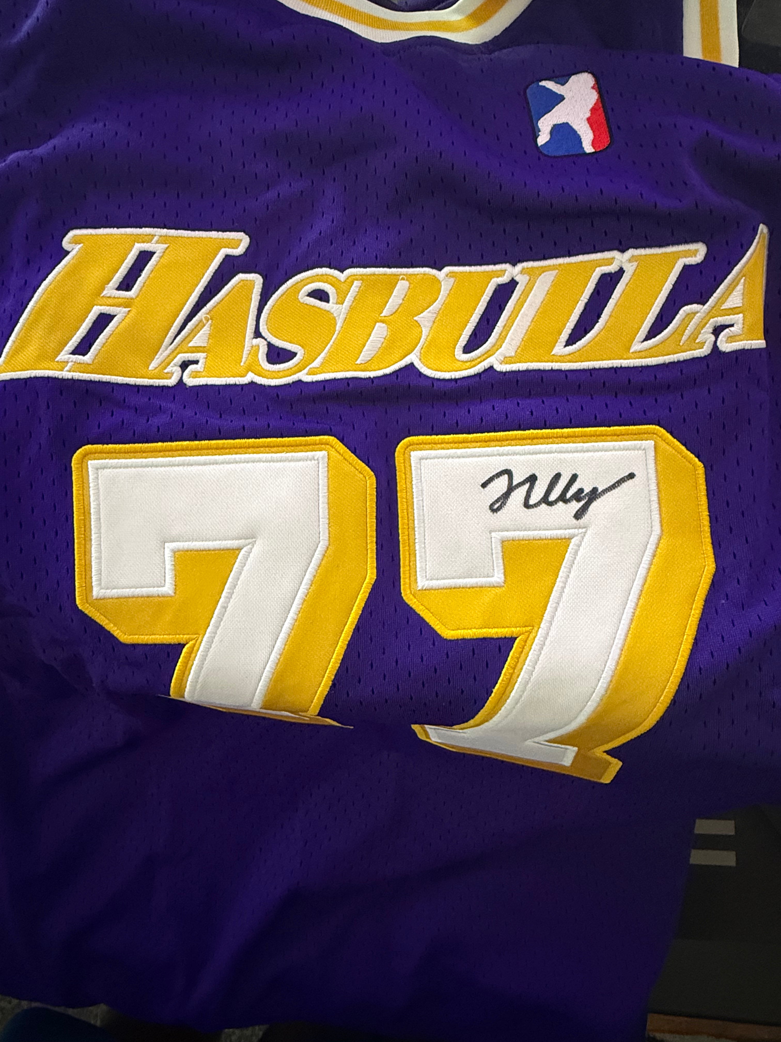 Hasbulla Autographed “77” LALA Land Jersey